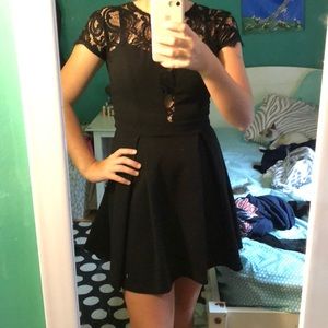 A black Lacey dress